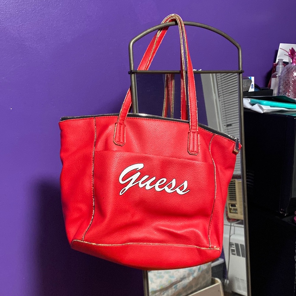 Red guess bag